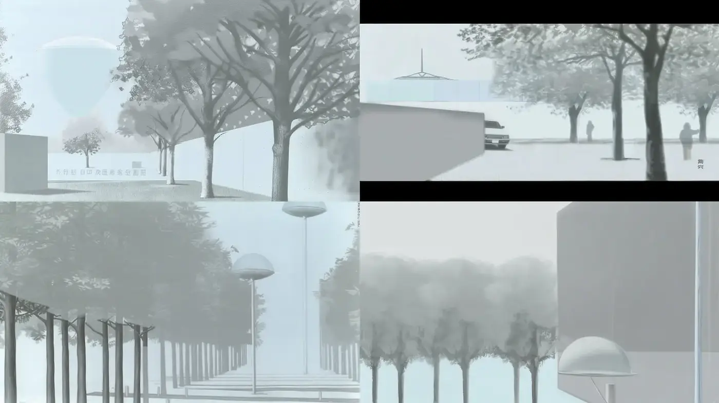 Futuristic Minimalism with A Touch of Surrealism and Calm Atmosphere - Midjourney sref style