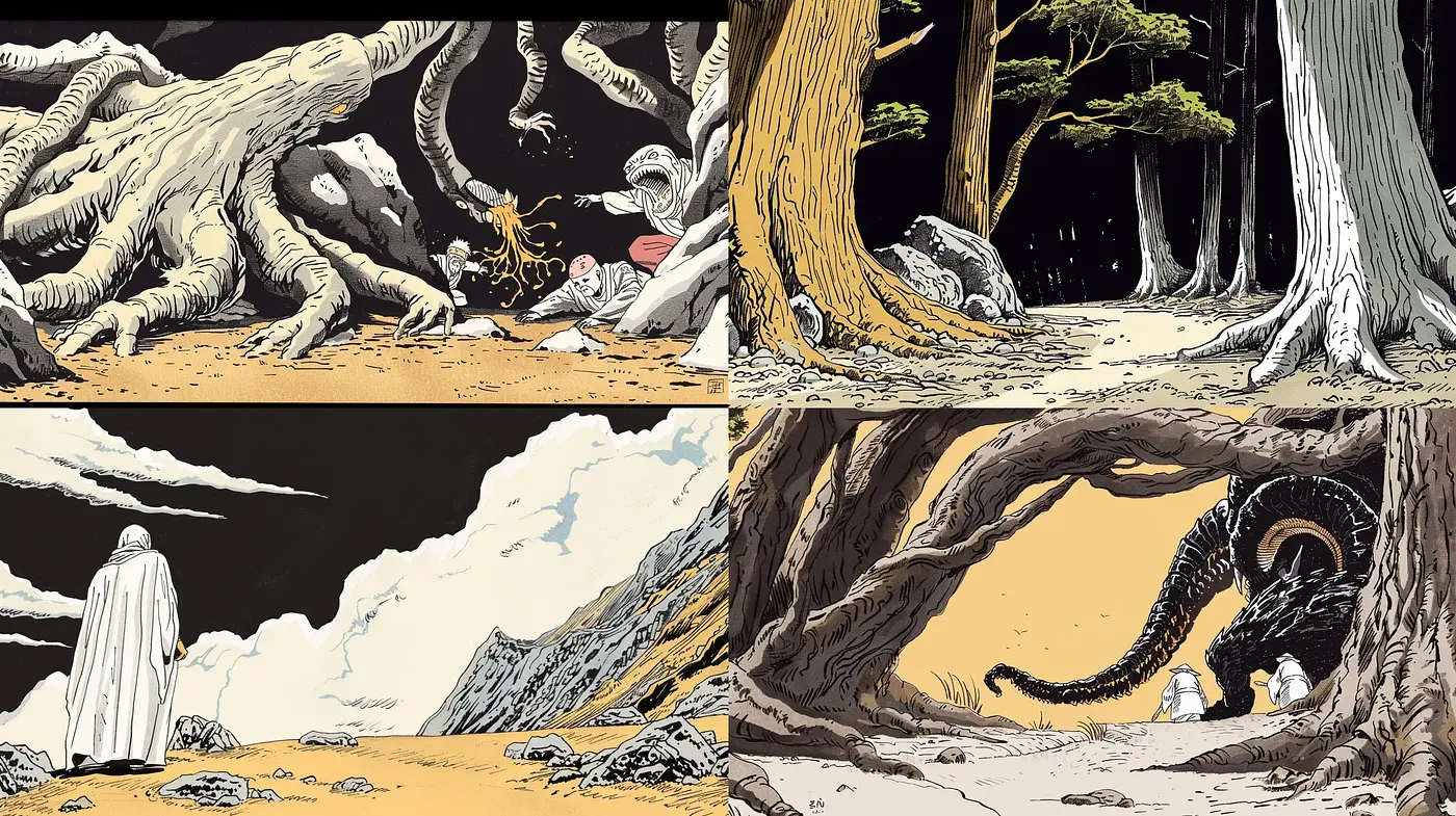 Ethereal Wilderness: A Homage to Surreal Naturalism in Earthy Tones - Midjourney sref style