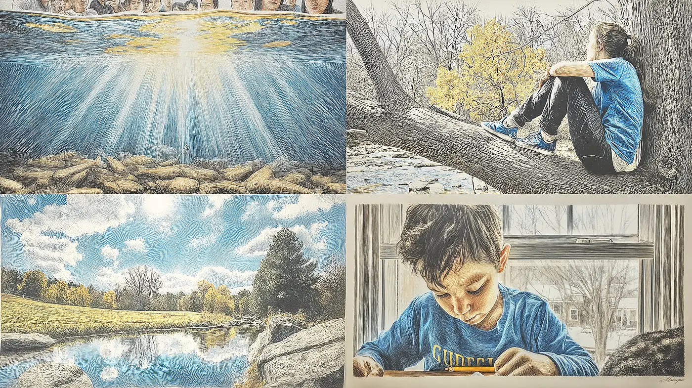 Artistic Exploration of Nature and Youth Through Detailed Realism and Soft Tones - Midjourney sref style