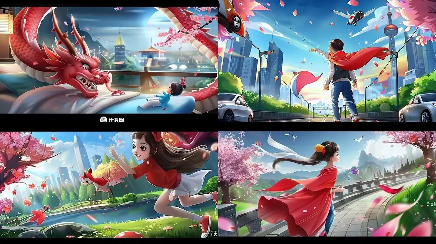 Vibrant and Dynamic Illustrative Style with Cultural Elements - Midjourney sref style