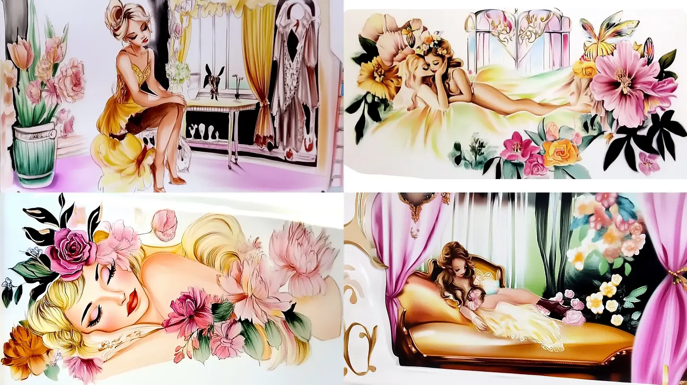 Ethereal Floral Whimsy: A Dreamlike Fusion of Soft Hues and Delicate Botanicals - Midjourney sref style