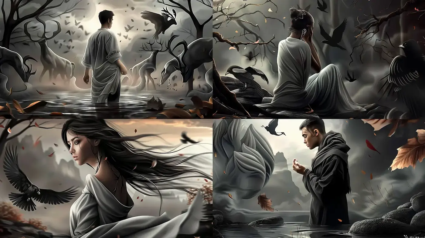 Ethereal and Dramatic Imagery with a Touch of Mysticism - Midjourney sref style