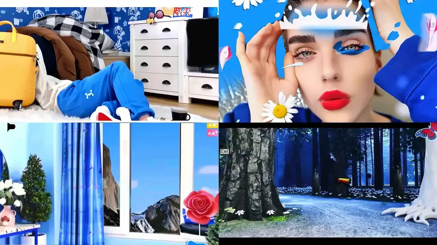 Vibrant and Surreal Visuals with Playful Elements - Midjourney sref style