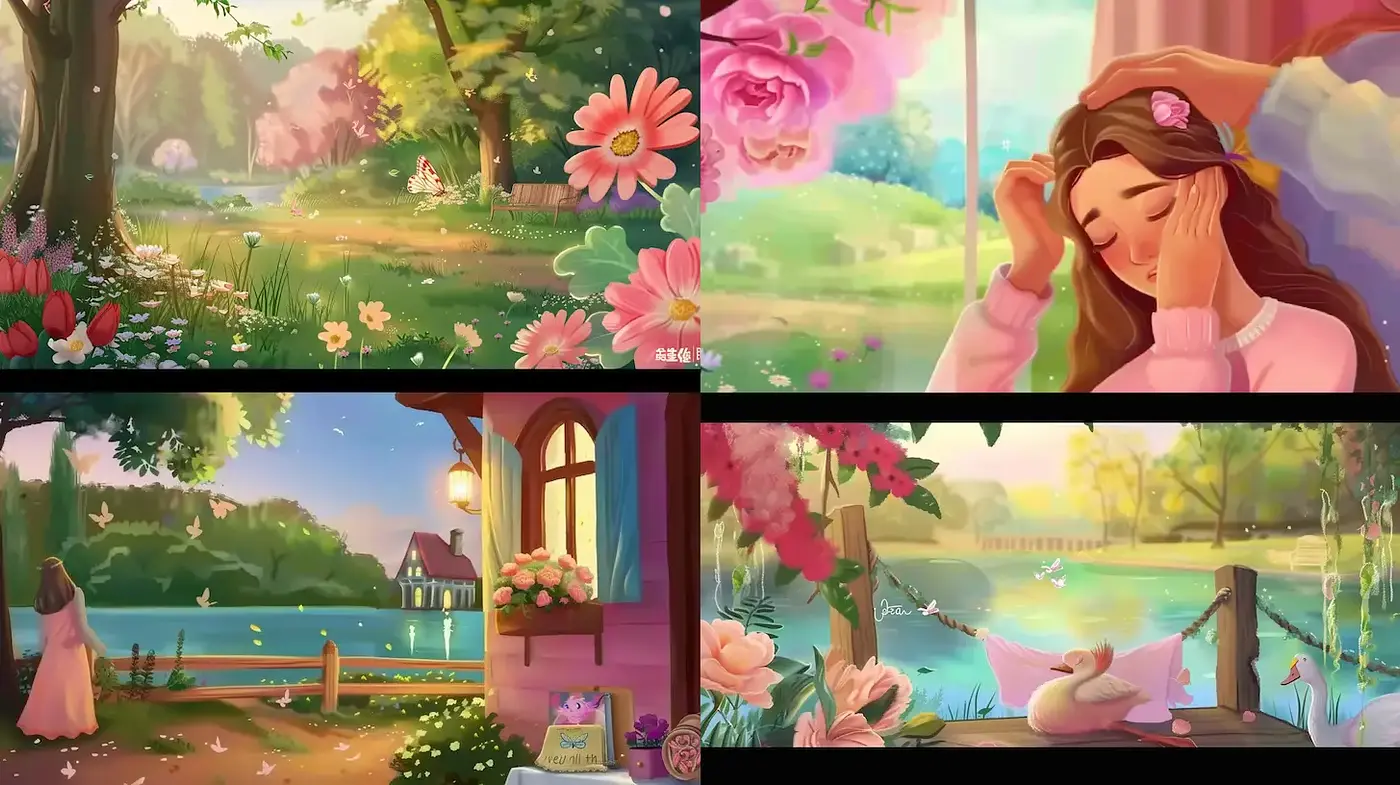 Charming Whimsy of Nature in Enchanted Landscapes - Midjourney sref style