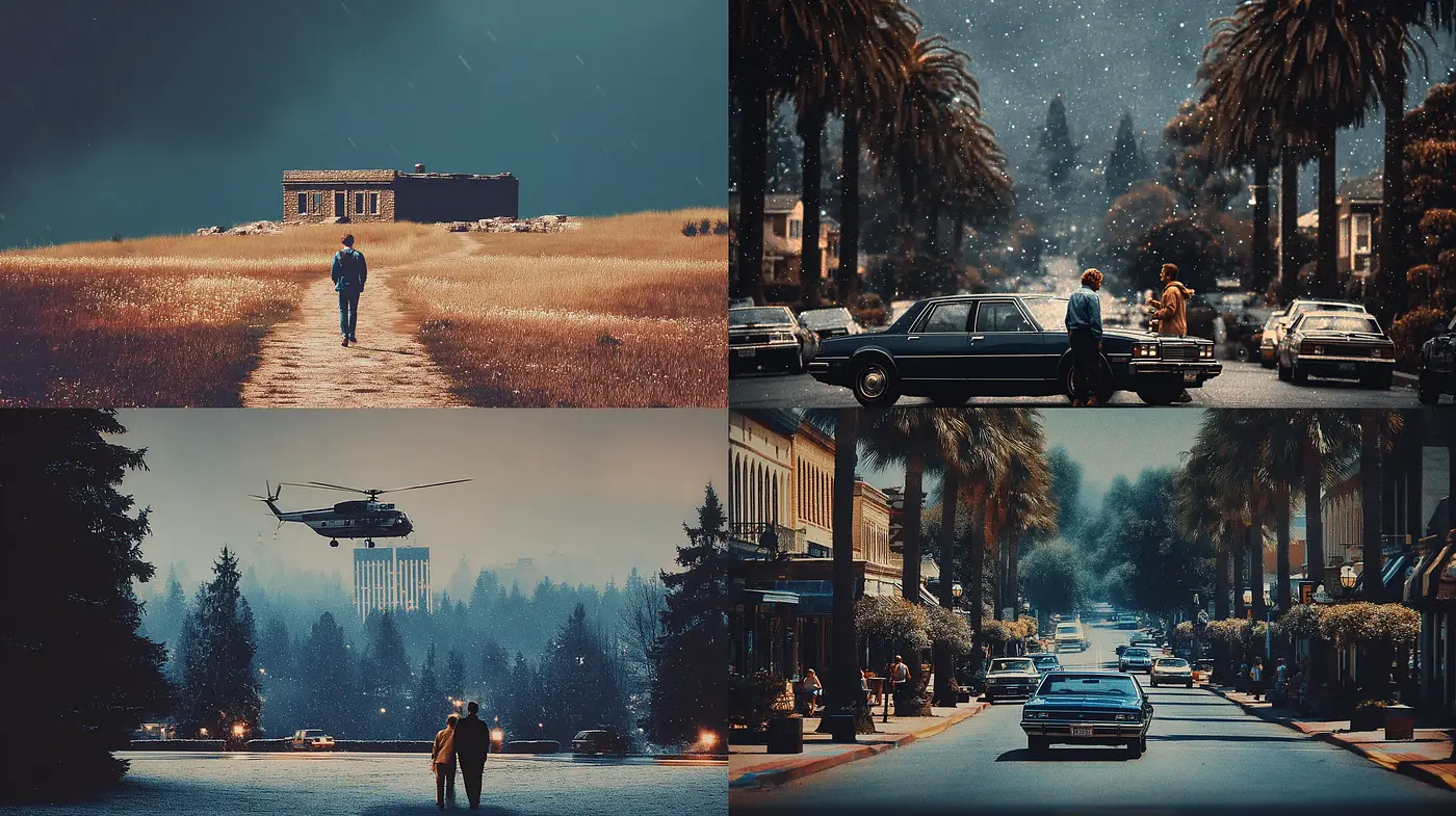 Nostalgic Cinematic Aesthetic with a Vintage Touch - Midjourney sref style