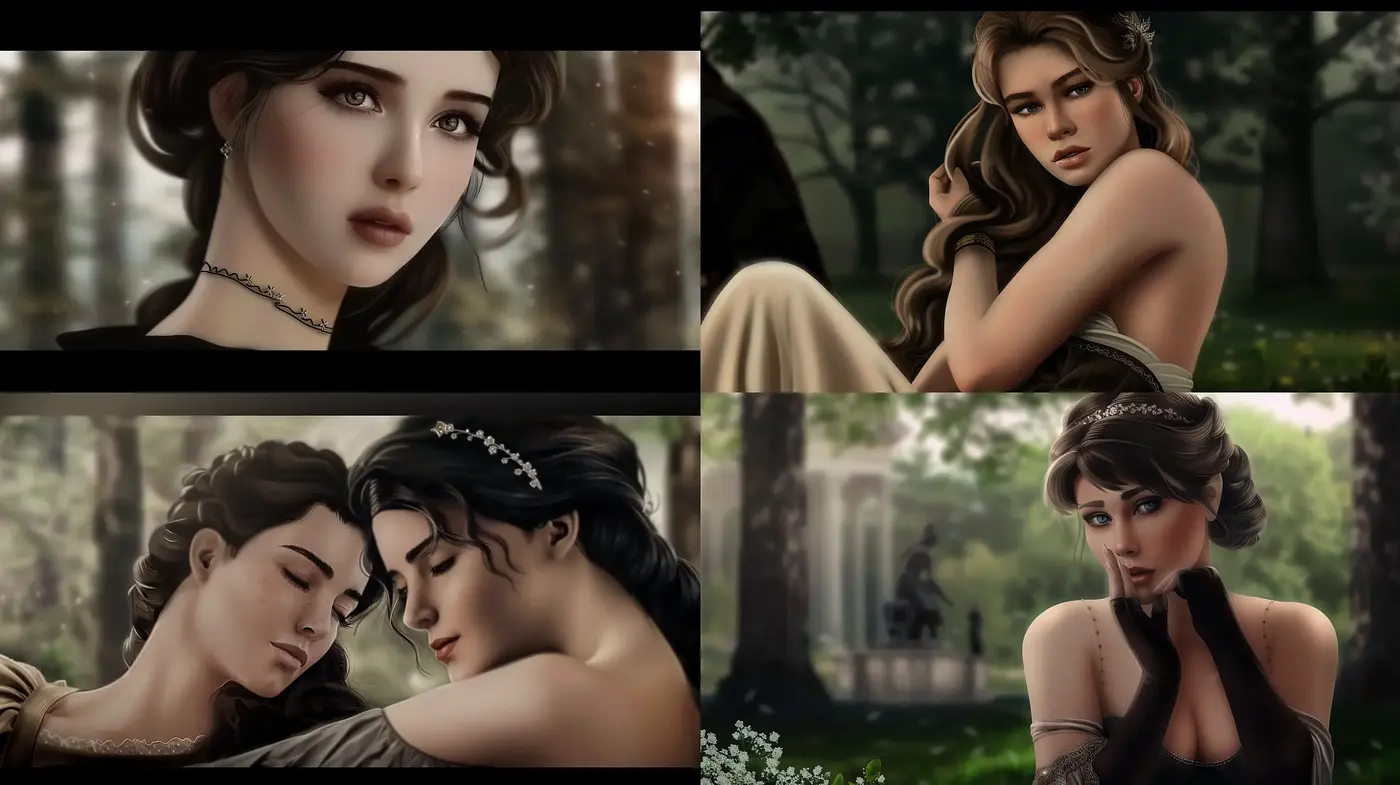 Enigmatic Romantic Realism with a Touch of Manga Influence - Midjourney sref style