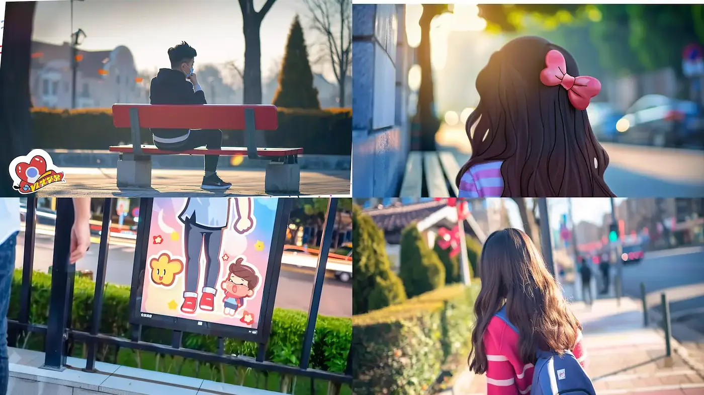 Contemporary, playful art style with a vibrant narrative touch - Midjourney sref style