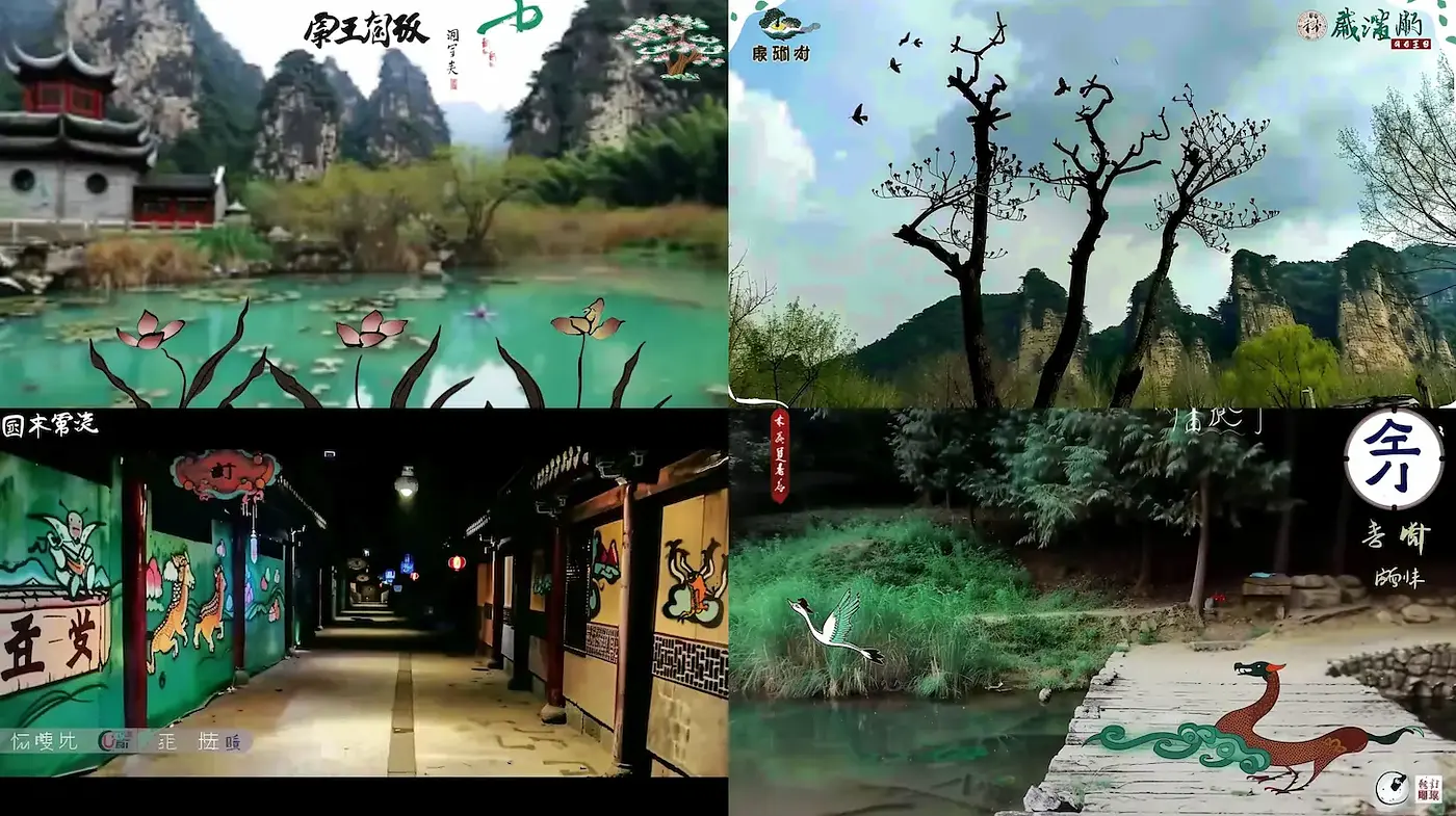 A Harmonious Fusion of Traditional Chinese Landscape Art with Modern Aesthetics - Midjourney sref style