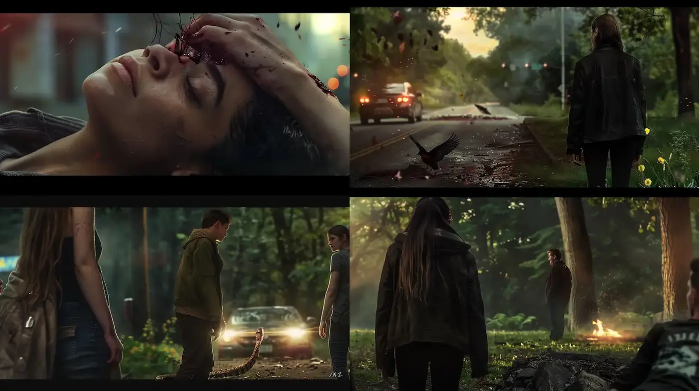 Dramatic and Intense Cinematic Style with Element of Surrealism - Midjourney sref style