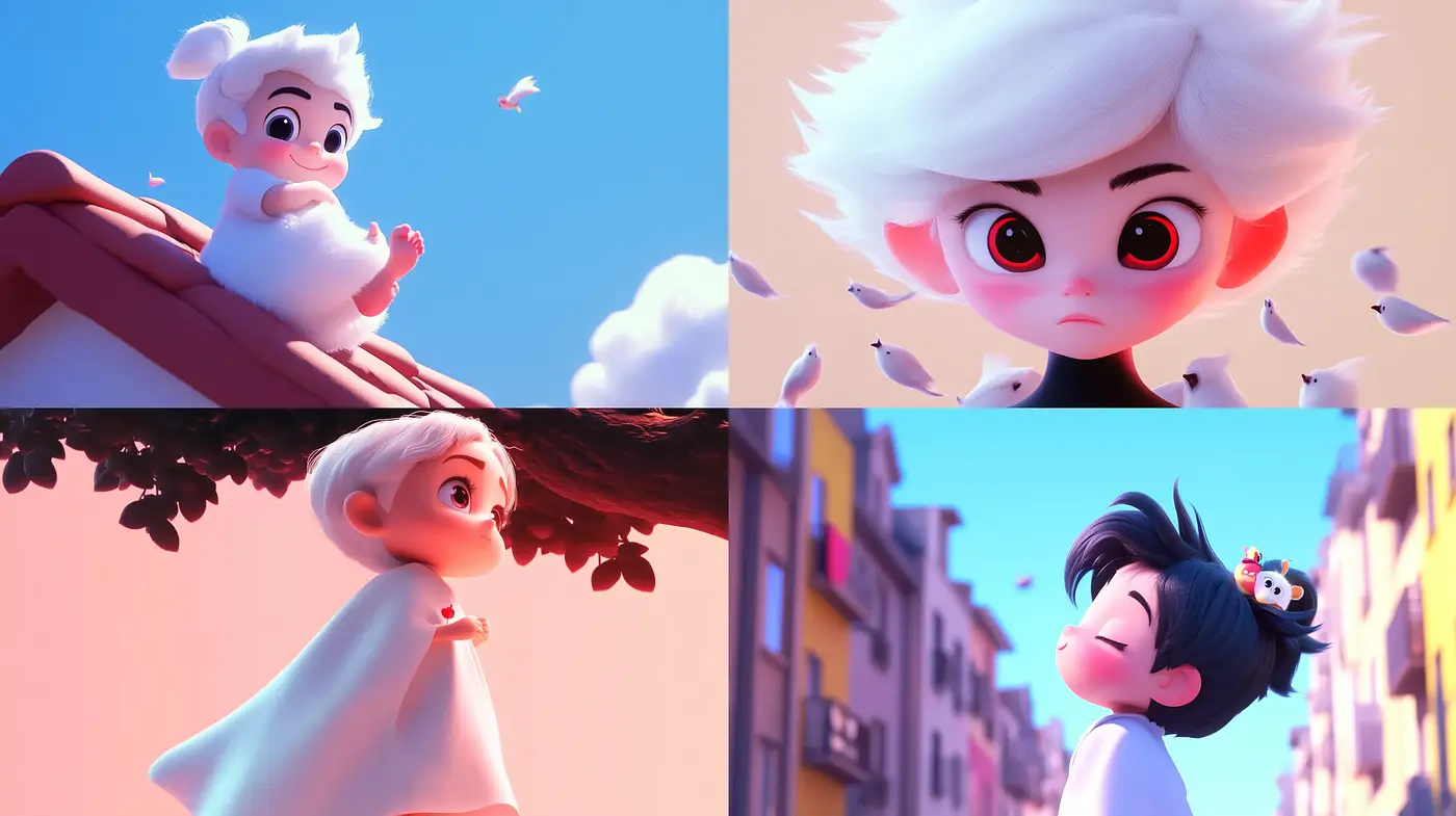 Serene Twilight Hues in Stylized Animation Imagery - Midjourney sref style