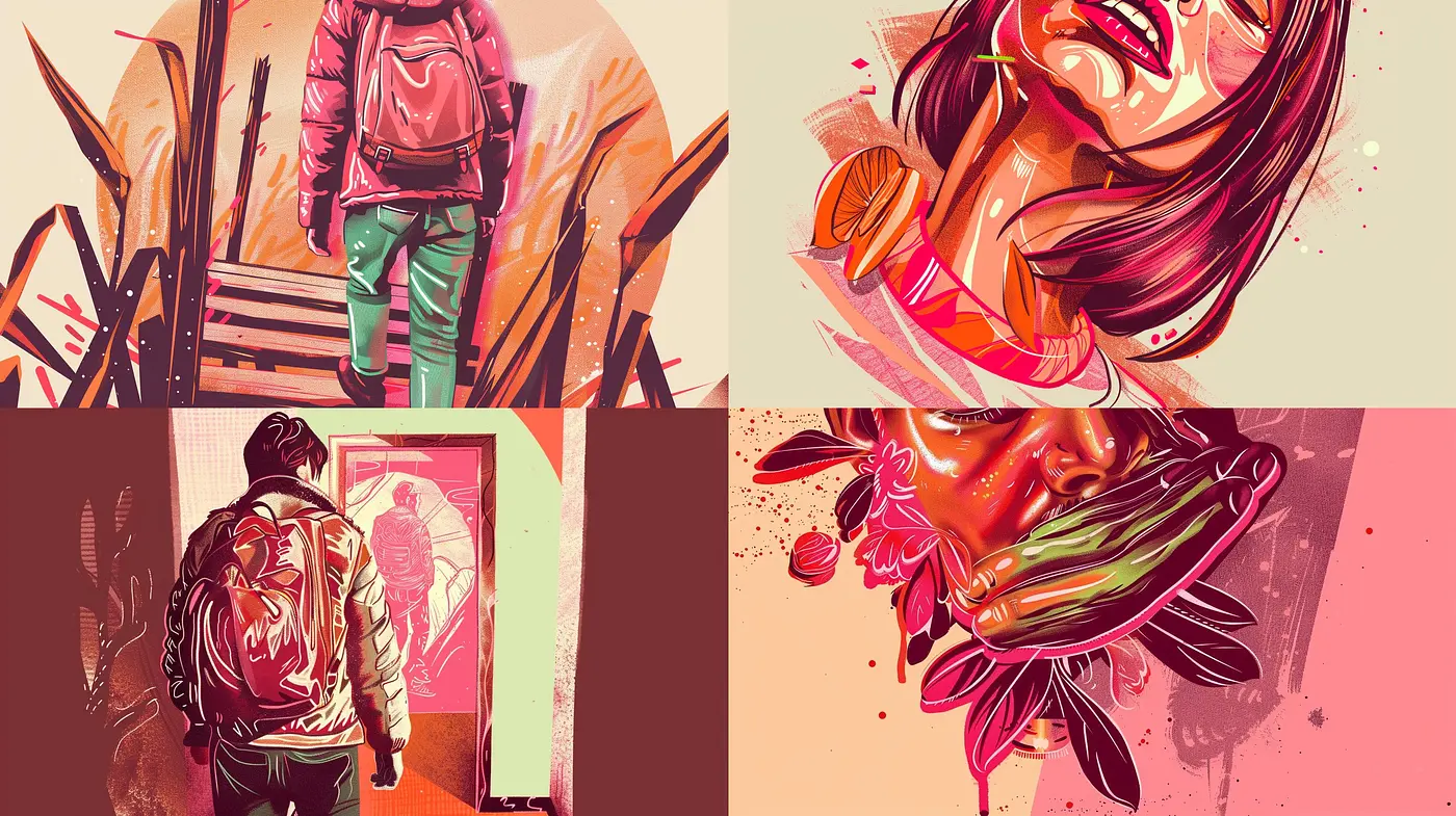 Vibrant Expressionism with a Modern Graphic Novel Twist - Midjourney sref style