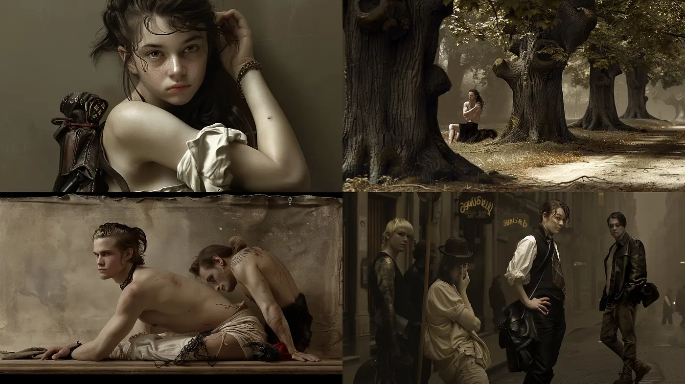 Gritty Sepia-Toned Realism with a Contemporary Cinematic Edge - Midjourney sref style