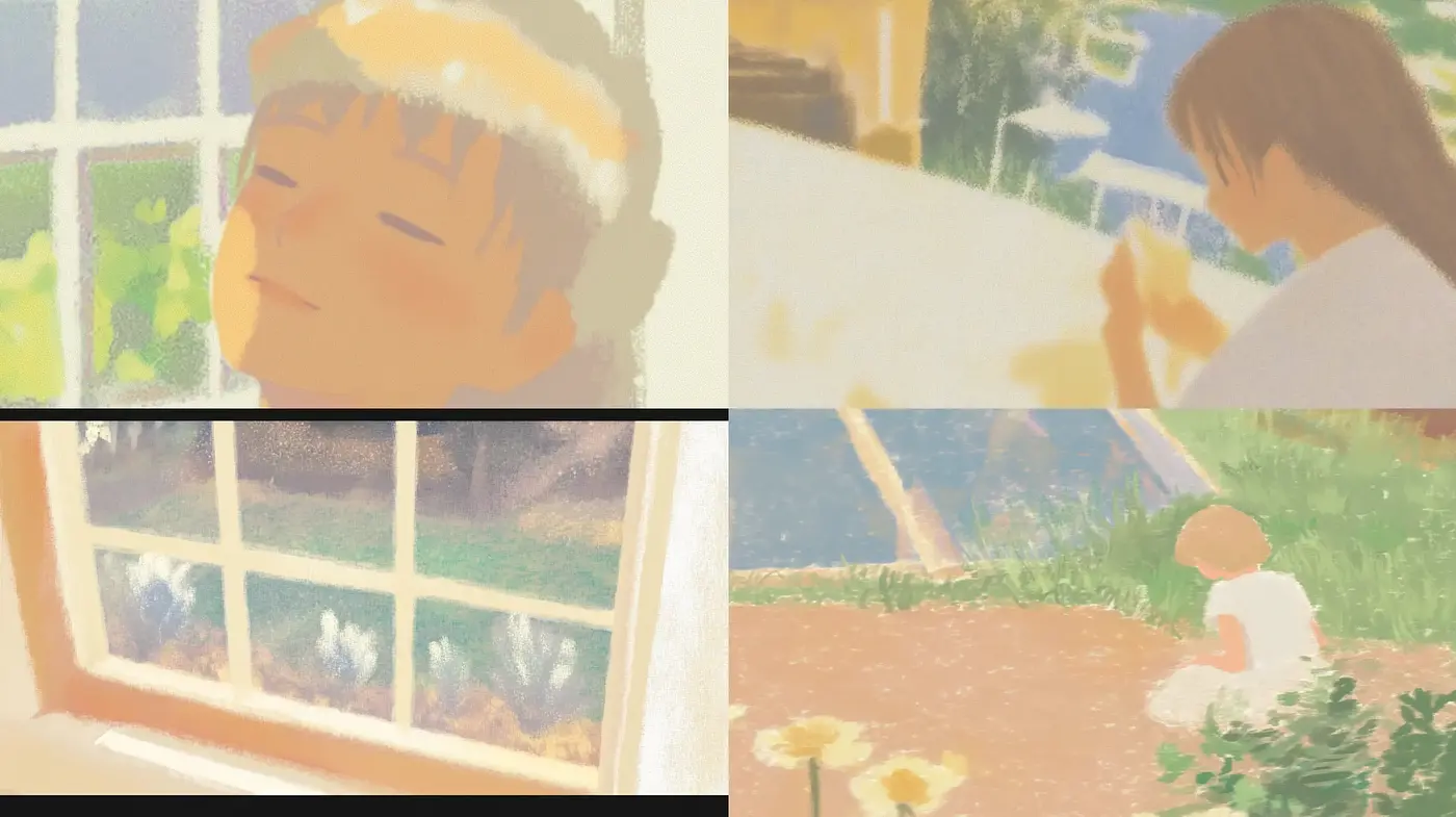 Serene Pastel Impressions of Childhood Innocence - Midjourney sref style