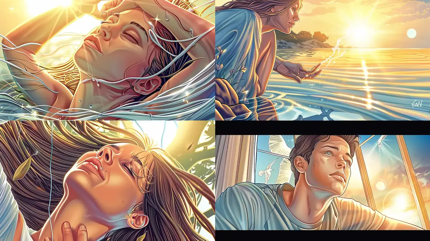 Ethereal and Emotional Scenes with a Dreamlike Quality - Midjourney sref style