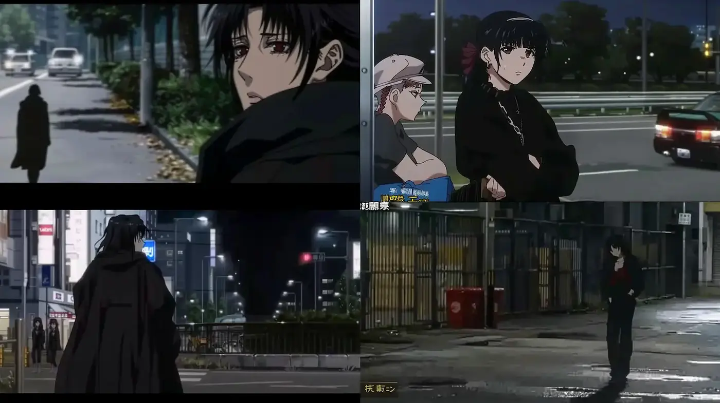 Dark Urban Cyberpunk Aesthetic with a Touch of Anime Influence - Midjourney sref style