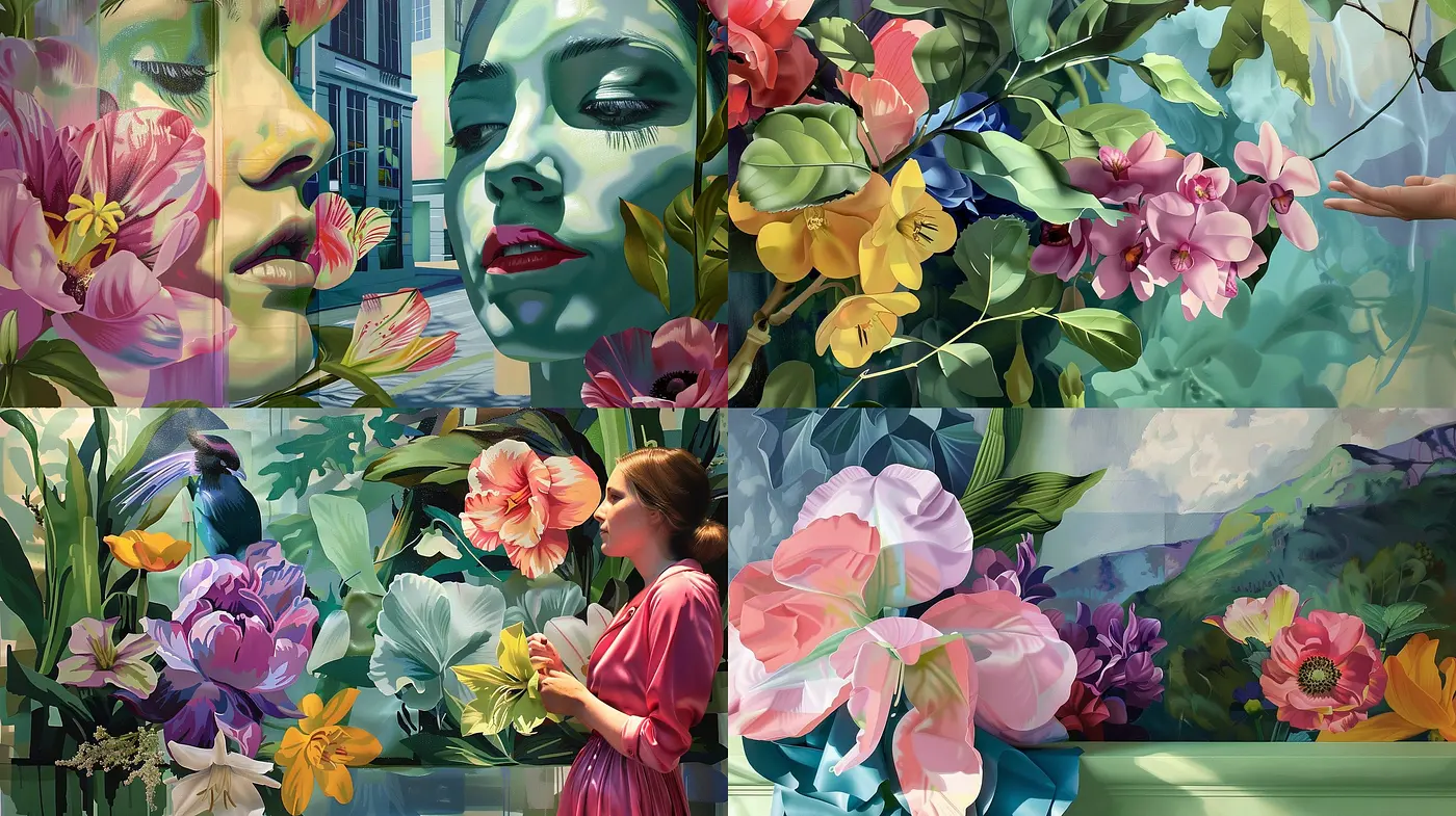 Ethereal Blooms and Dreamlike Tones: A Homage to the Fleeting Beauty of Nature - Midjourney sref style