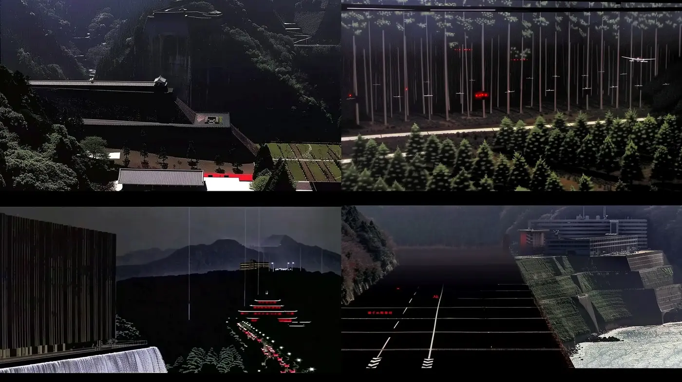 Echoes of Futuristic Isolation: A Cinematic Envisioning of Modernist Solitude - Midjourney sref style