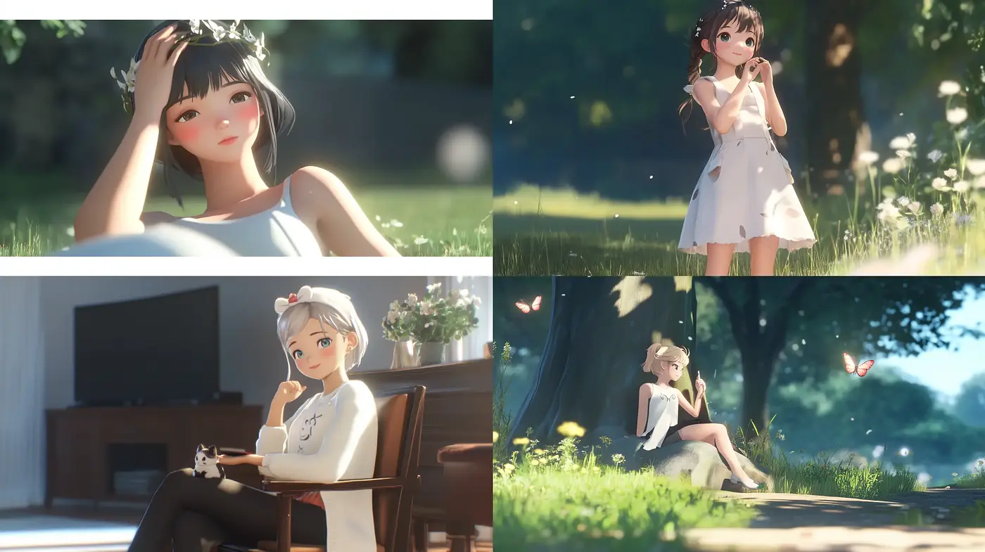 Idyllic Serenity in Luminous Morning Hues - Midjourney sref style