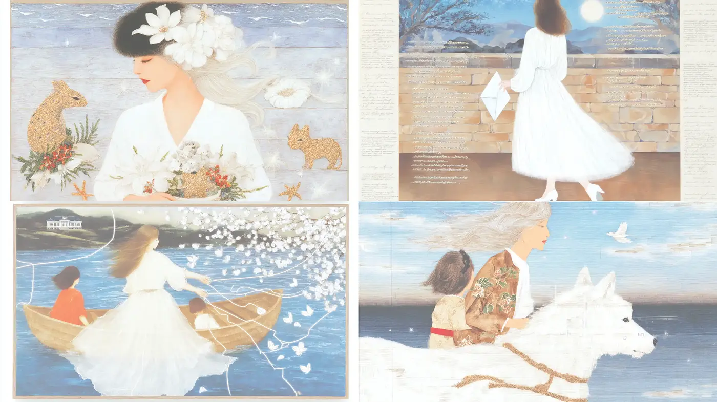 Ethereal and Dreamlike Illustrative Art with Soft Textures - Midjourney sref style