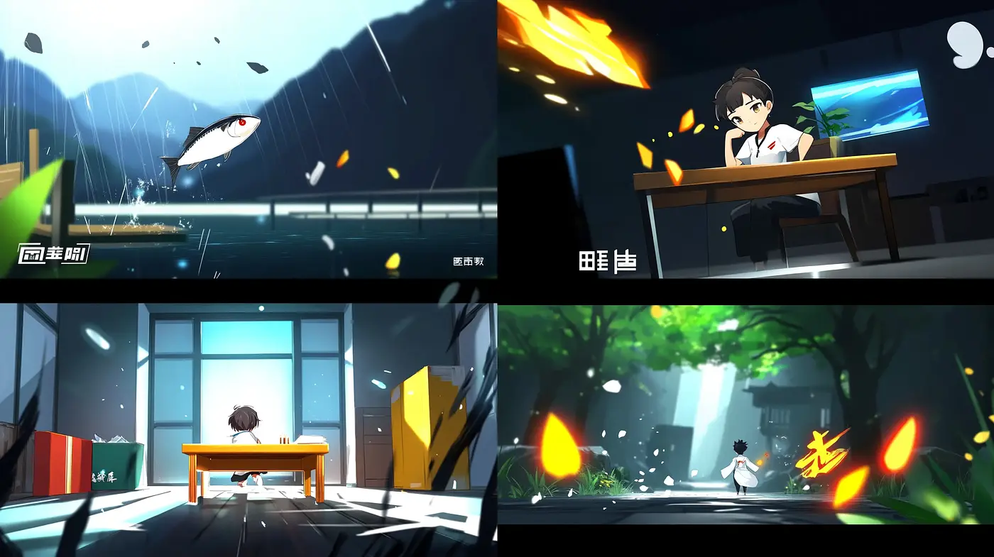 Ethereal Luminosity in Animated Storytelling Vignettes - Midjourney sref style