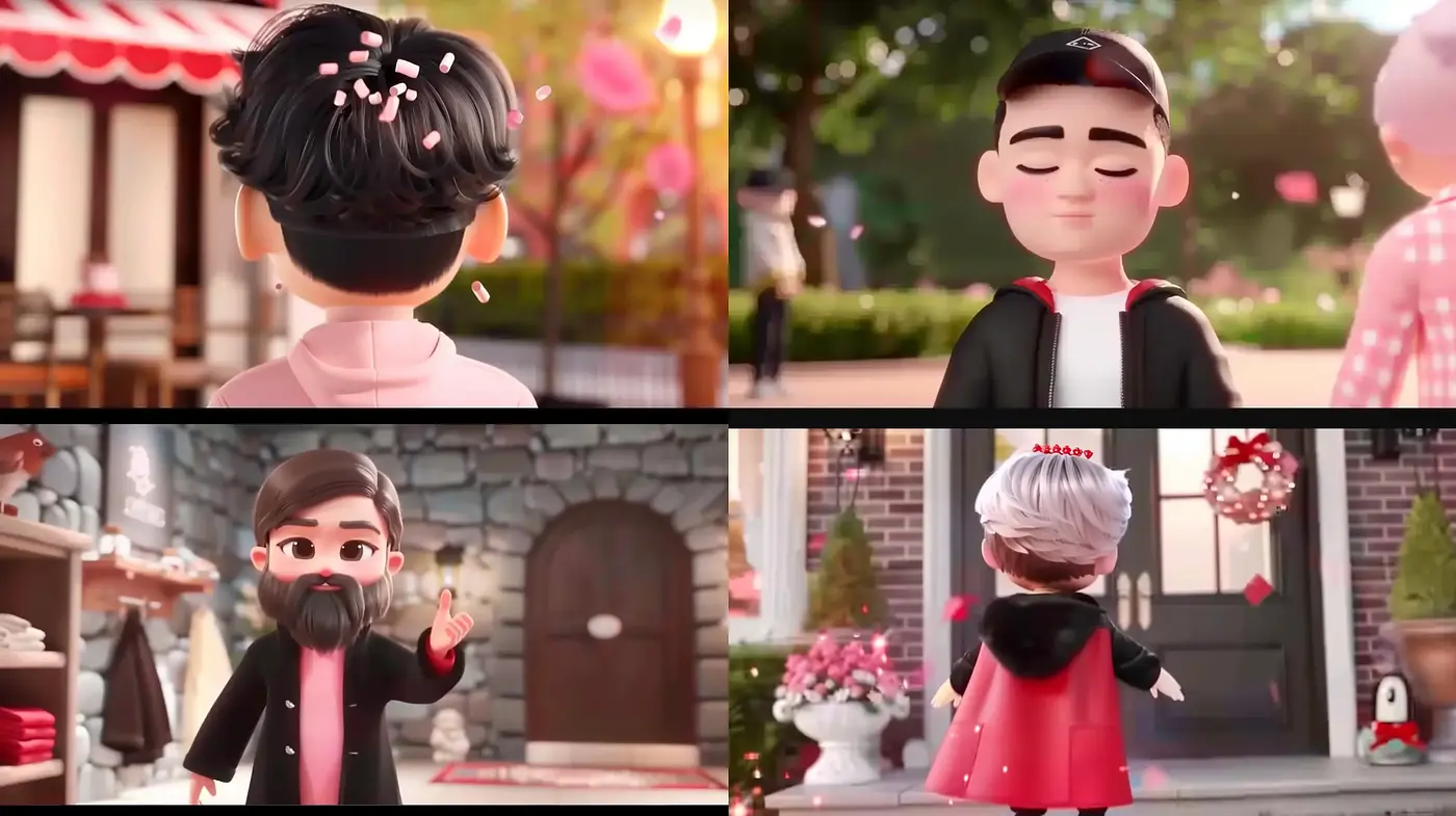 Contemporary Digital Animation with Warm Pastel Overtones - Midjourney sref style