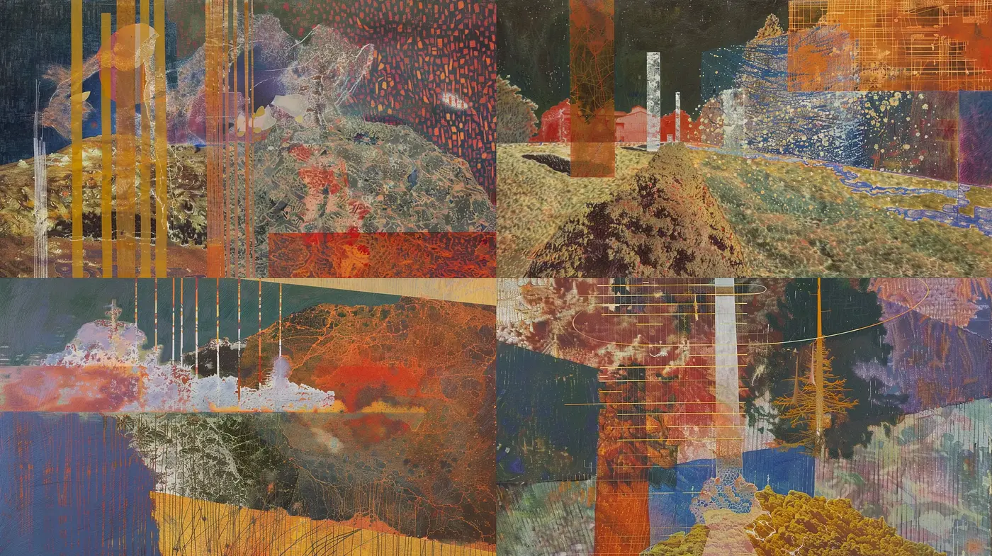 Synthetic Tapestry of Geometrical Harmony - Midjourney sref style