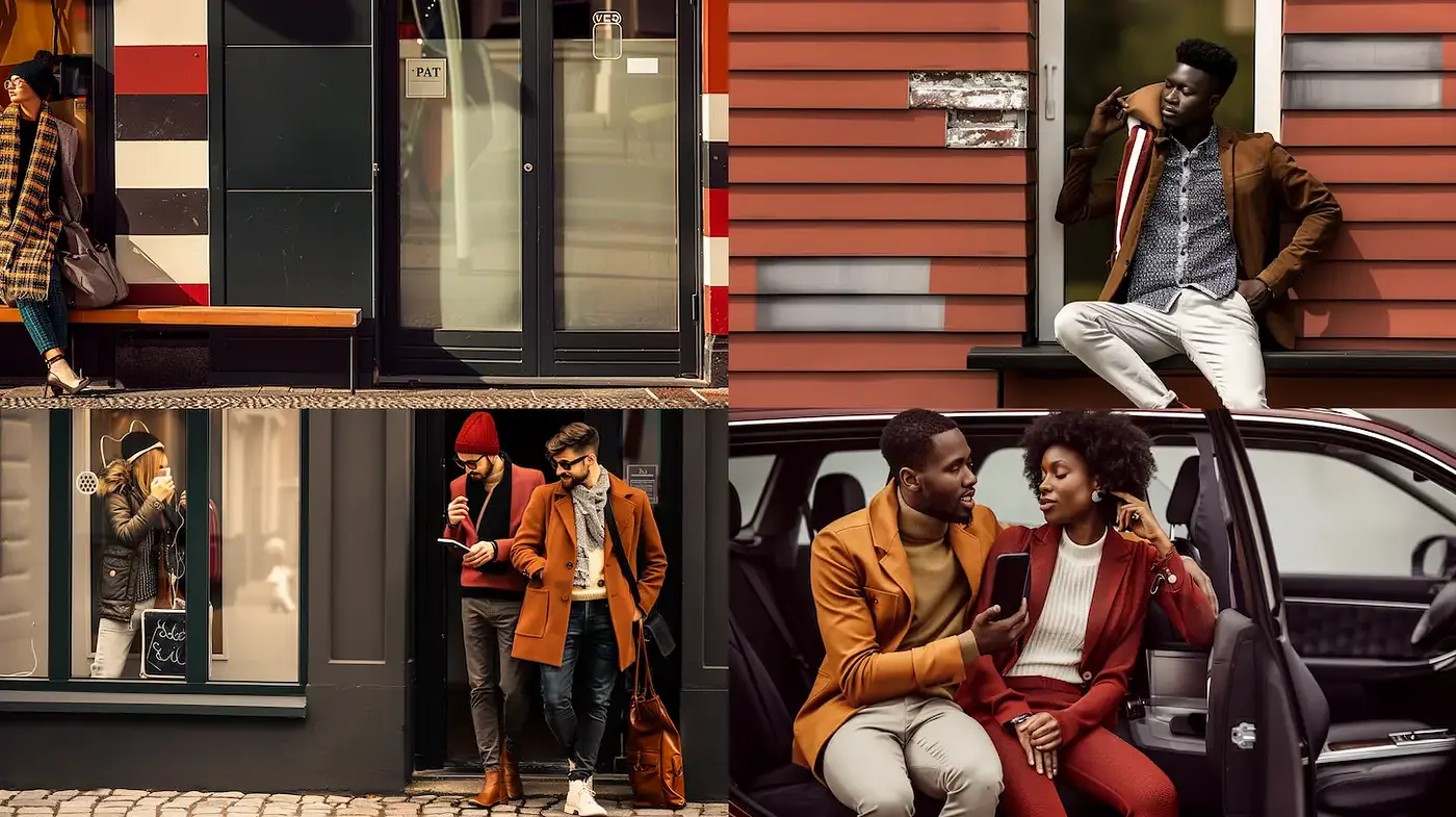 Contemporary Urban Fashion with a Warm, Nostalgic Touch - Midjourney sref style