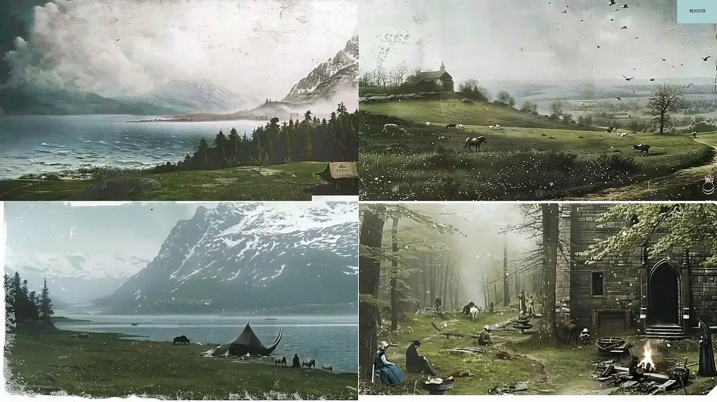 A Serene Exploration of Nature Through Mystical Landscapes - Midjourney sref style
