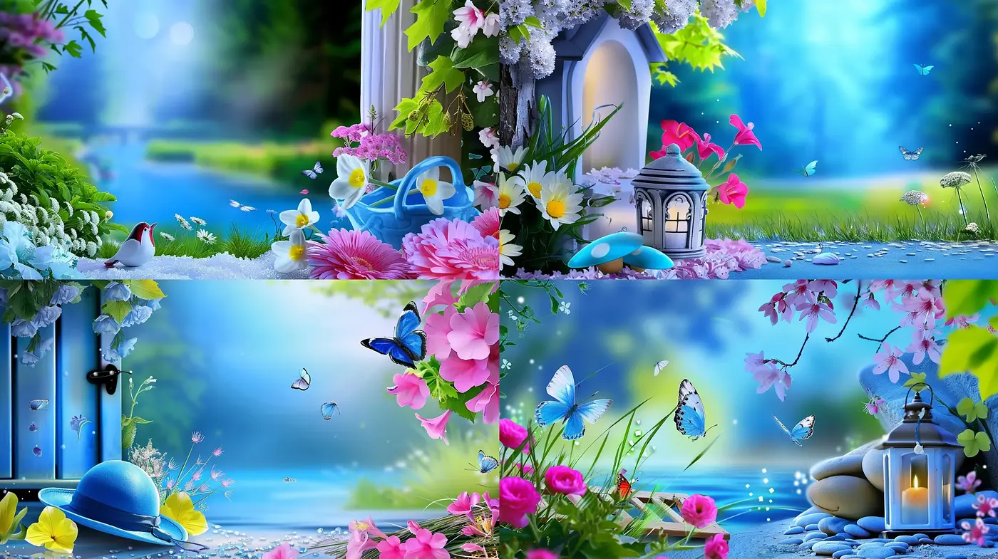 Enchanting Garden Dreamscape with Luminous Ethereal Glow - Midjourney sref style