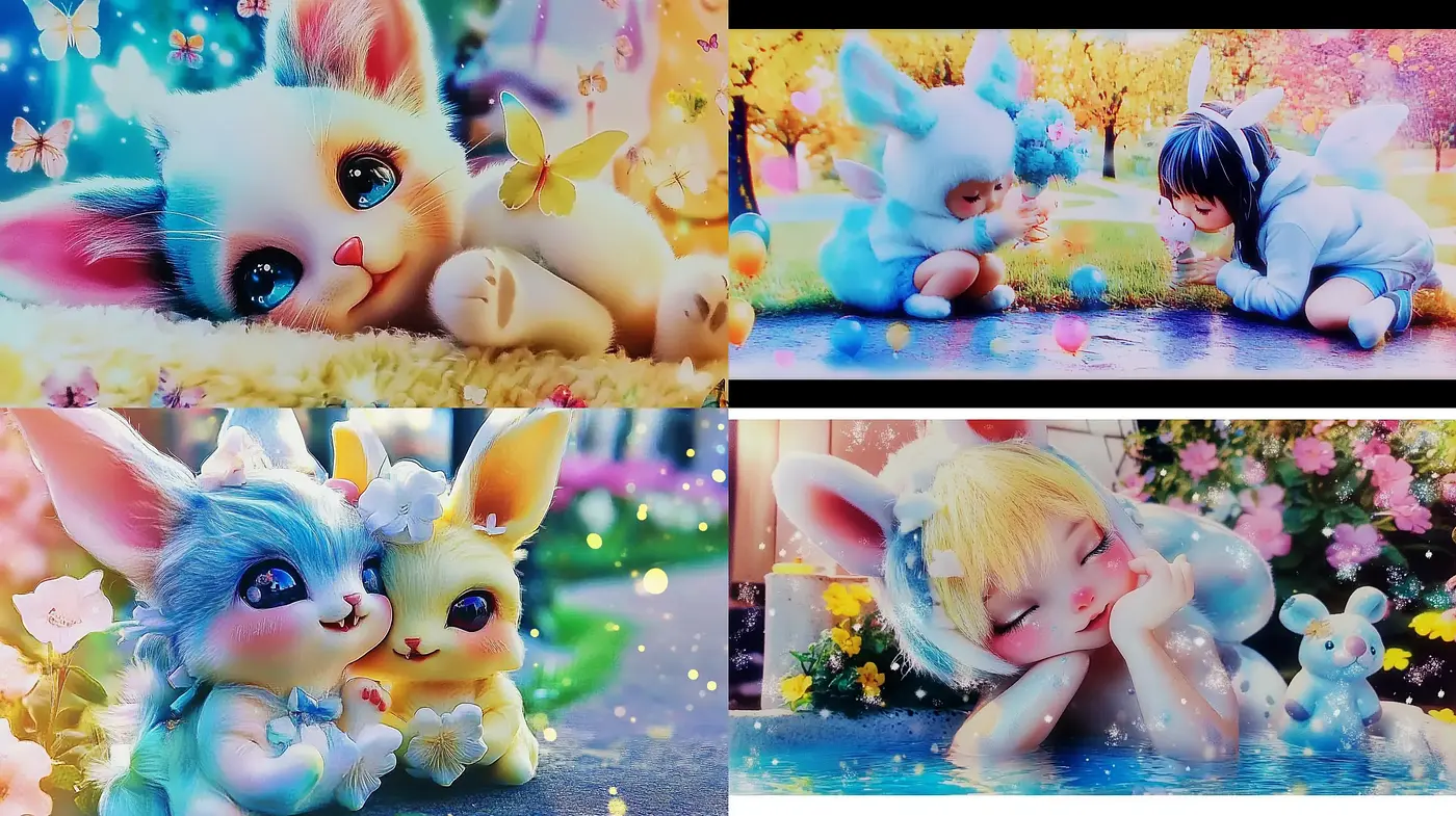Enchanting Dreamscape Harmony of Pastel Whimsy - Midjourney sref style