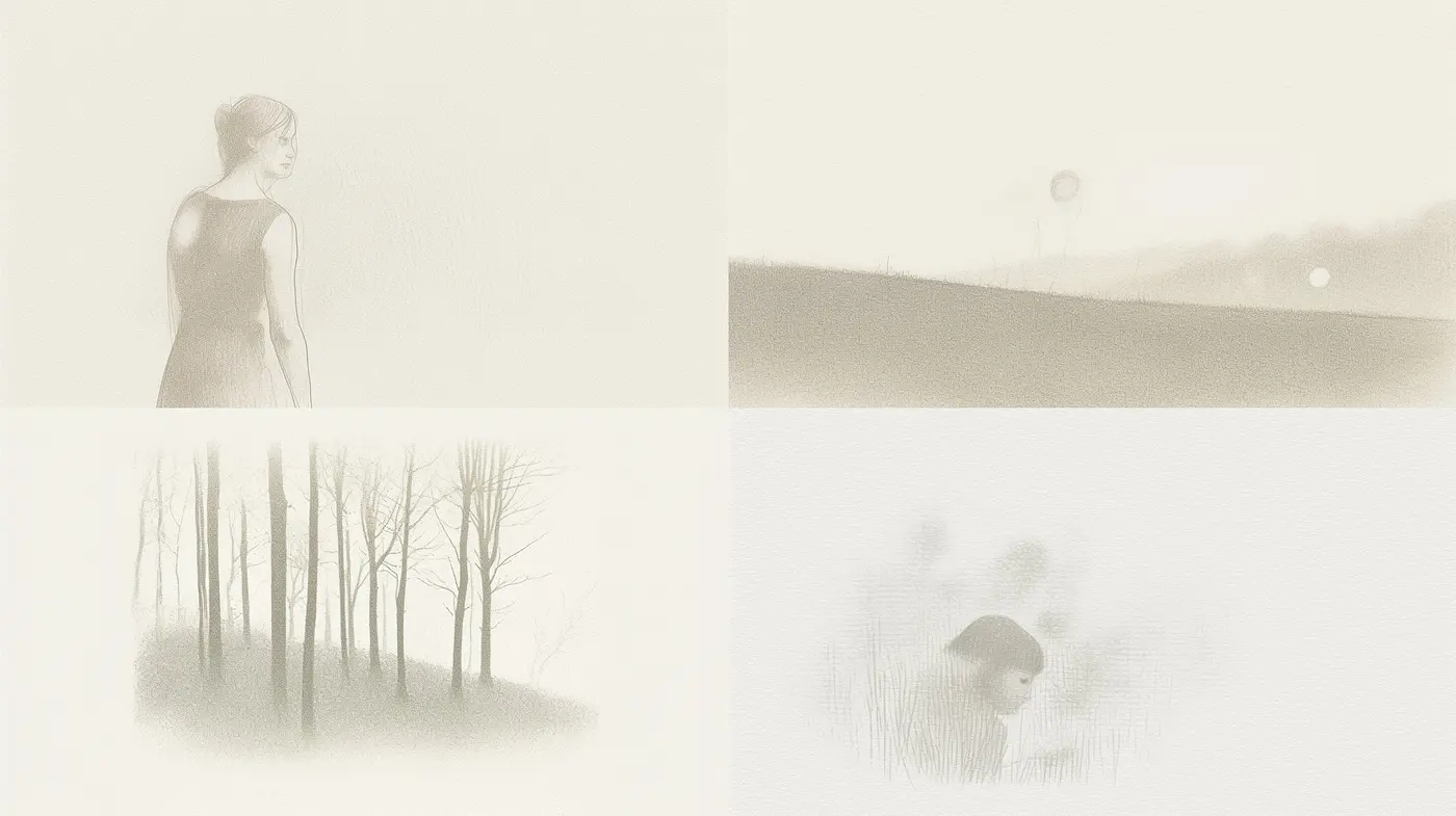 Whispers of Serenity: A Consistent Exploration of Softness and Ethereality in Visual Narratives - Midjourney sref style