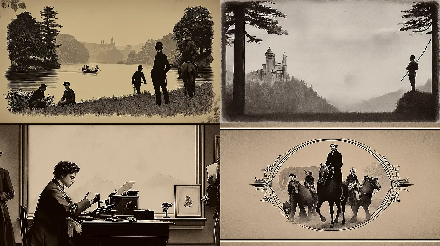 Timeless Scenes of Nostalgic Elegance and Subtle Drama - Midjourney sref style