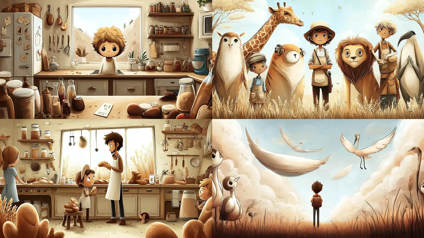 Charming and Whimsical Illustrations with Playful Inspiration - Midjourney sref style