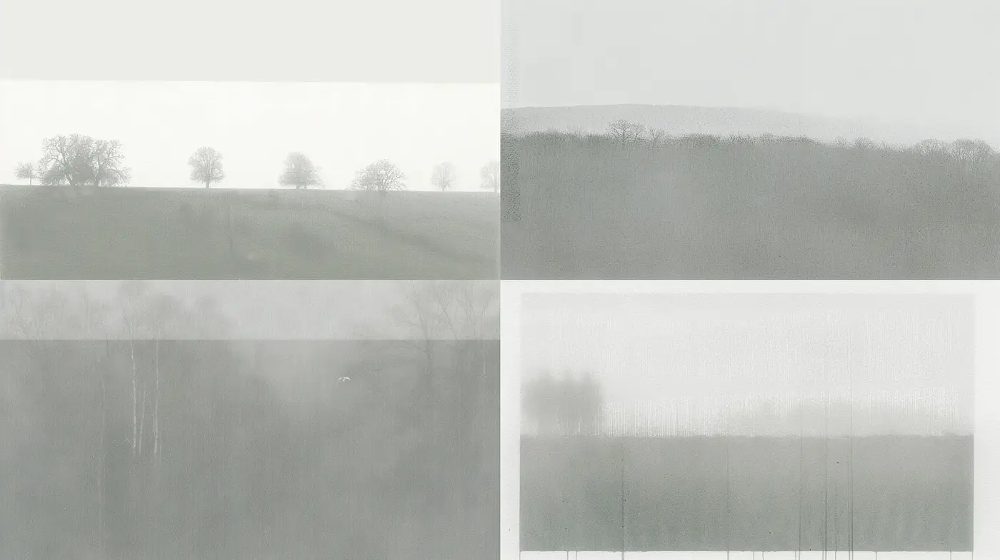 Monochromatic Whispers of Nature: A Consistent Study in Grayscale - Midjourney sref style