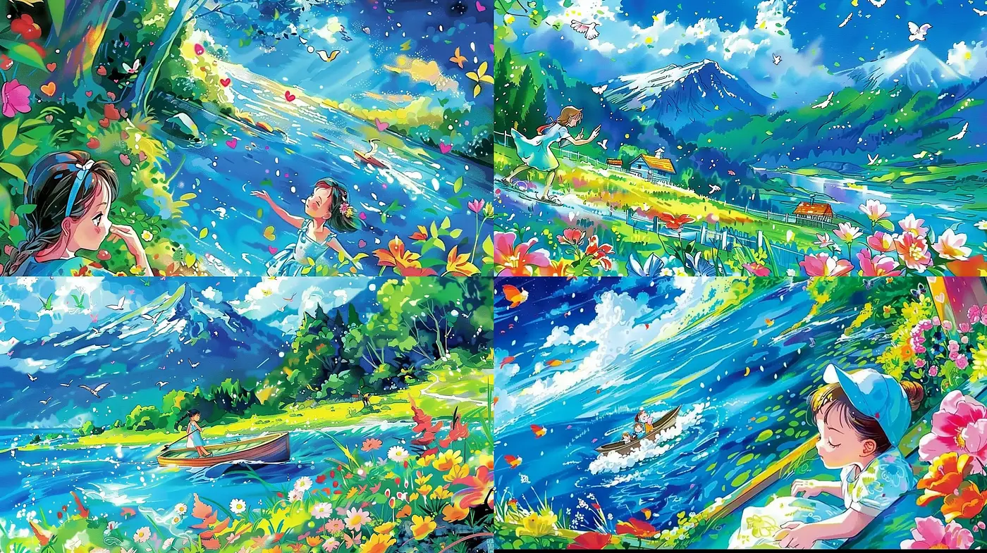Vibrant Expressionist Landscapes with Dynamic Brushwork - Midjourney sref style