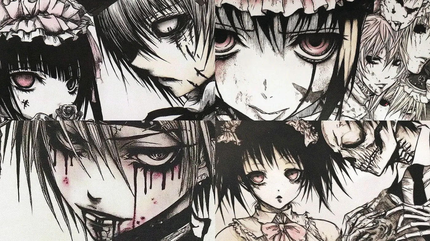 Darkly Enigmatic Aesthetic with Gothic Undertones - Midjourney sref style