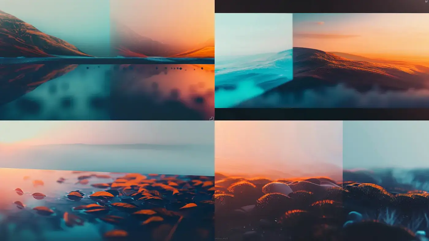 Harmonious Blend of Ethereal Landscapes with Surreal Textures - Midjourney sref style