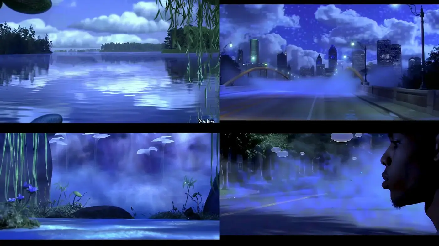 Atmospheric and Dreamlike Landscapes with Urban Influences - Midjourney sref style