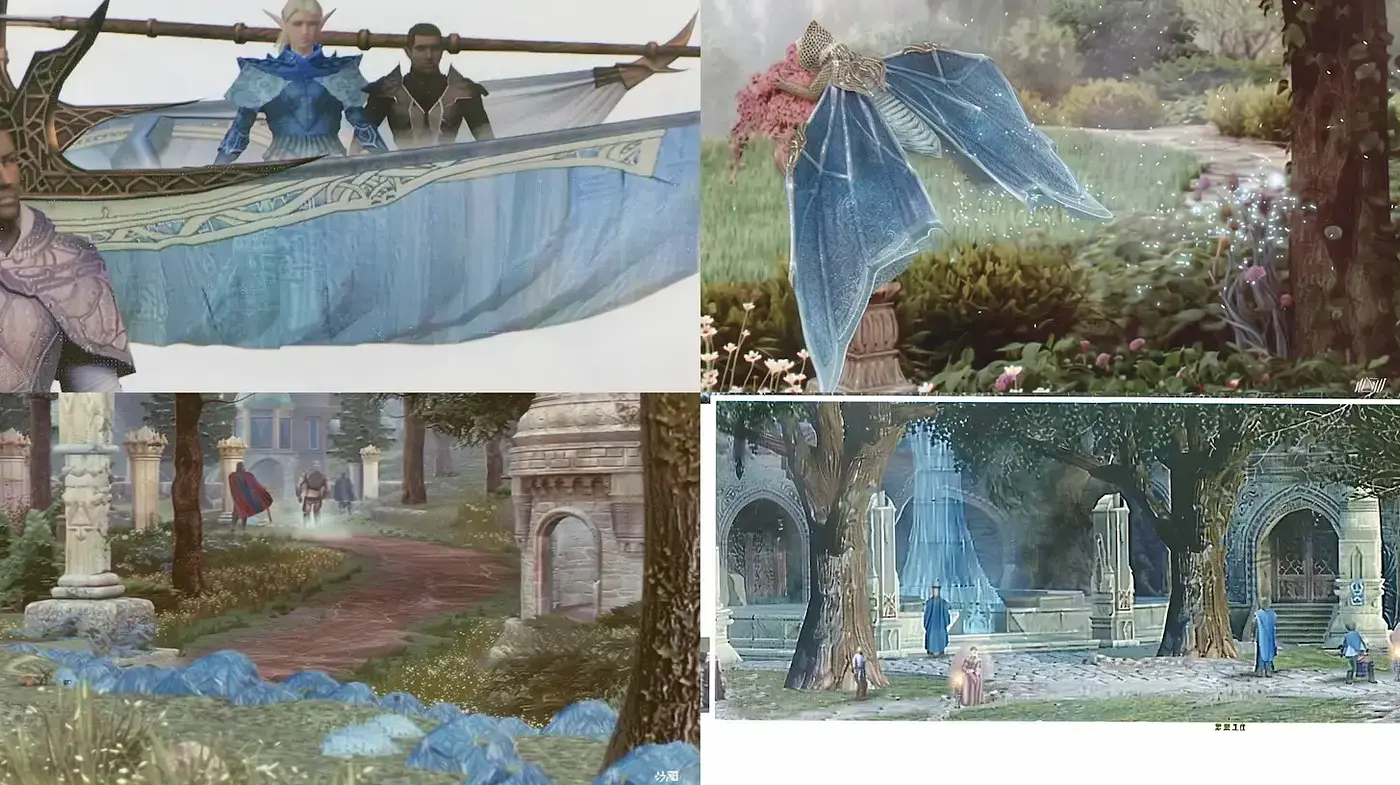 Enigmatic Fantasy Landscapes Rich in Textural Detail and Color Harmony - Midjourney sref style