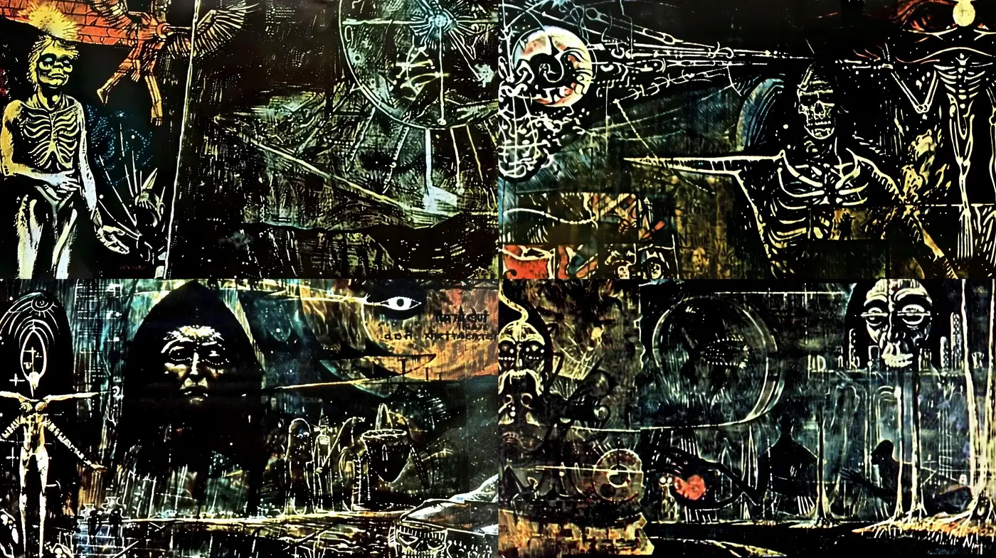 Ethereal Chaos in Dark Tonal Expressionism - Midjourney sref style