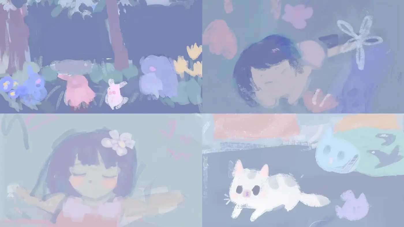 Dreamlike Pastel Hues and Soft Brushwork Imagery - Midjourney sref style