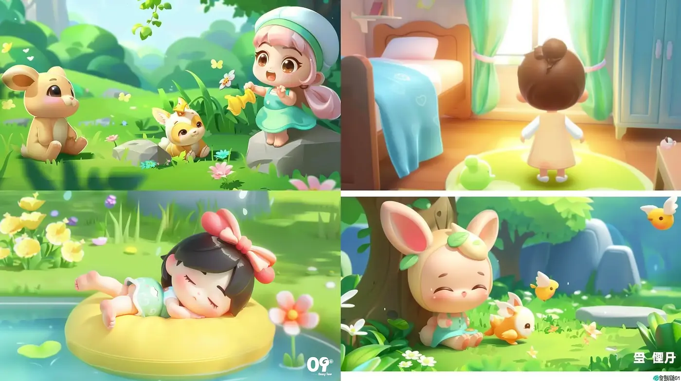 Enchanting Pastel Dreamscape Illustrations - Midjourney sref style