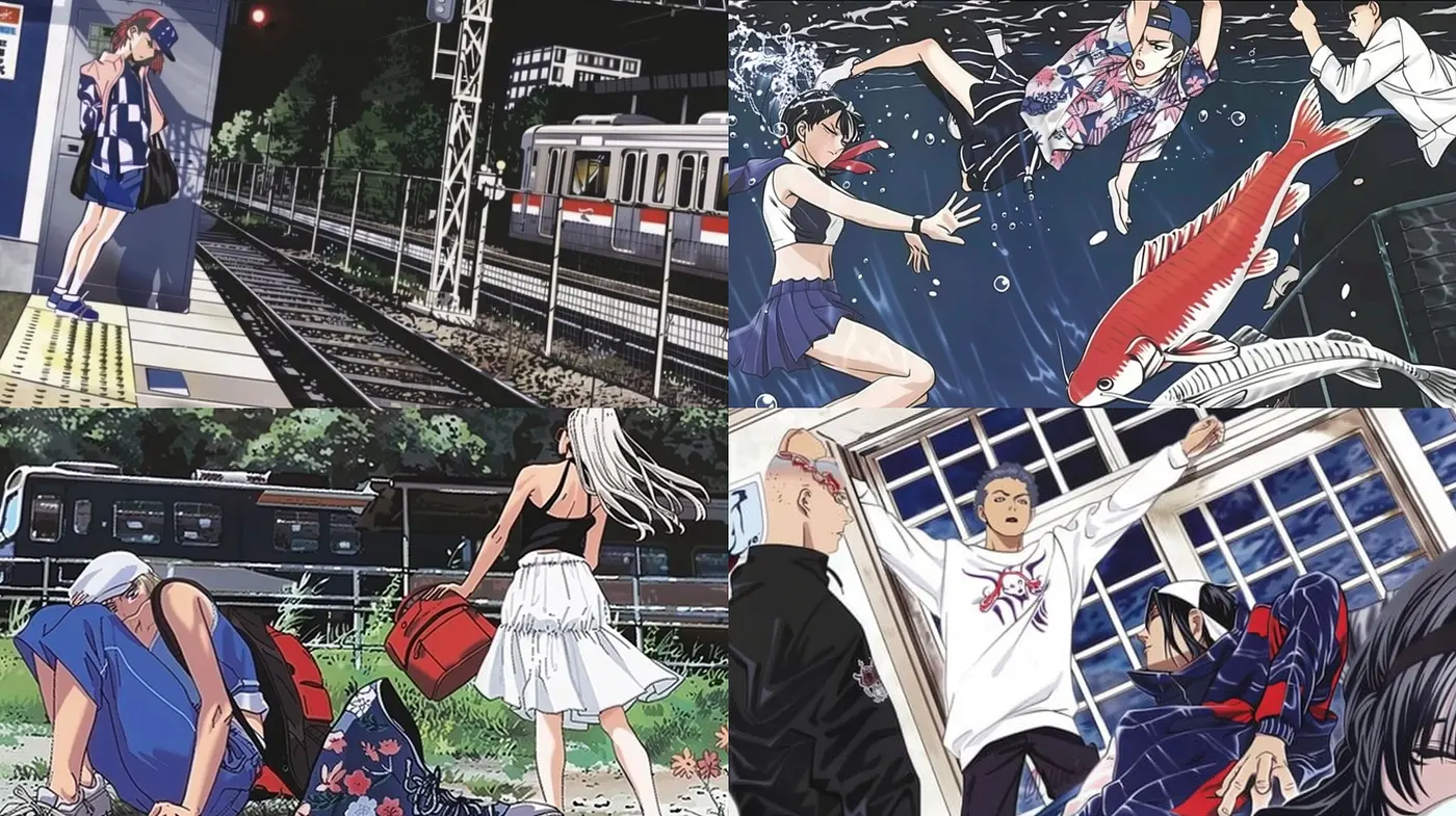 Dynamic Narratives in Contemporary Anime-Inspired Visuals - Midjourney sref style