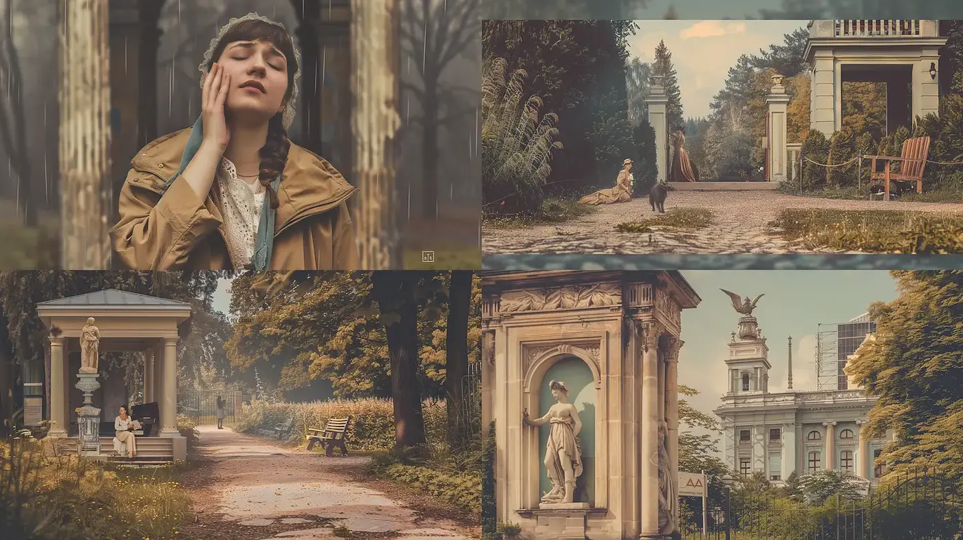 Ethereal and tranquil imagery with a nostalgic ambiance - Midjourney sref style