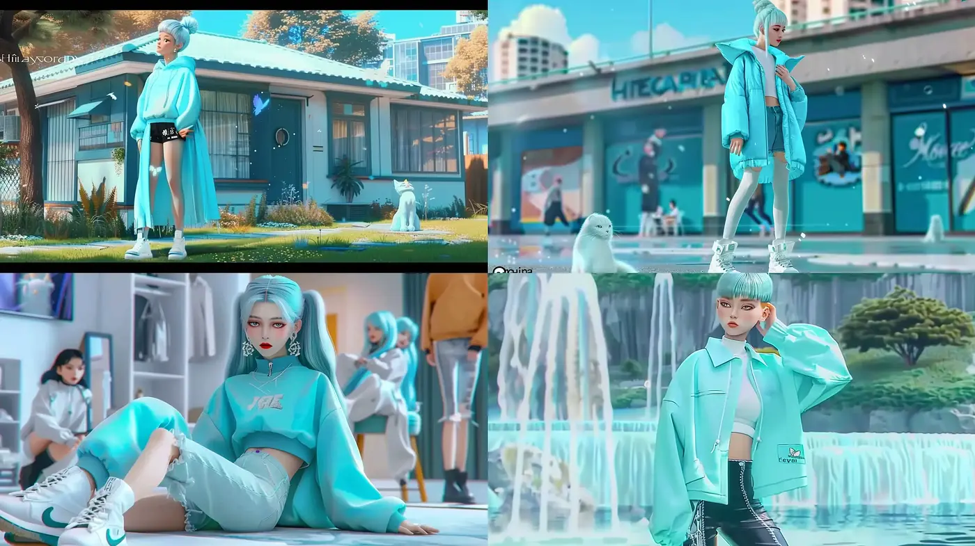 Retrofuturistic Harmony with a Pastel Pop - Midjourney sref style