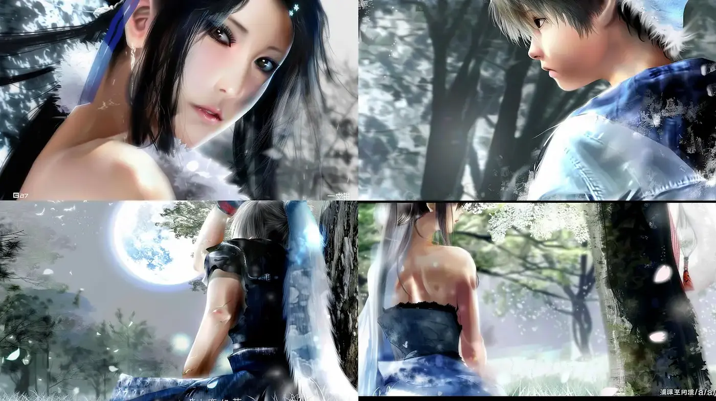 Ethereal Fantasy Portraits with Fine Details and Romantic Vibes - Midjourney sref style