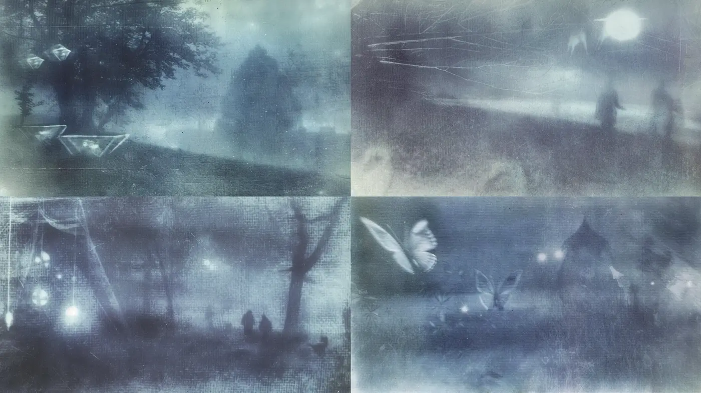 Ethereal Dreamscape: A Whimsical Journey through Misty Hues - Midjourney sref style