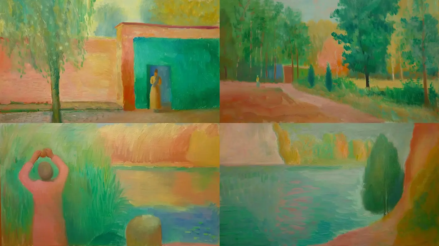 Consistent Hues of Post-Impressionist Serenity - Midjourney sref style