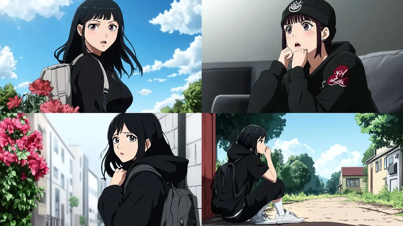 Harmonized Serenity in Modern Anime Expression - Midjourney sref style