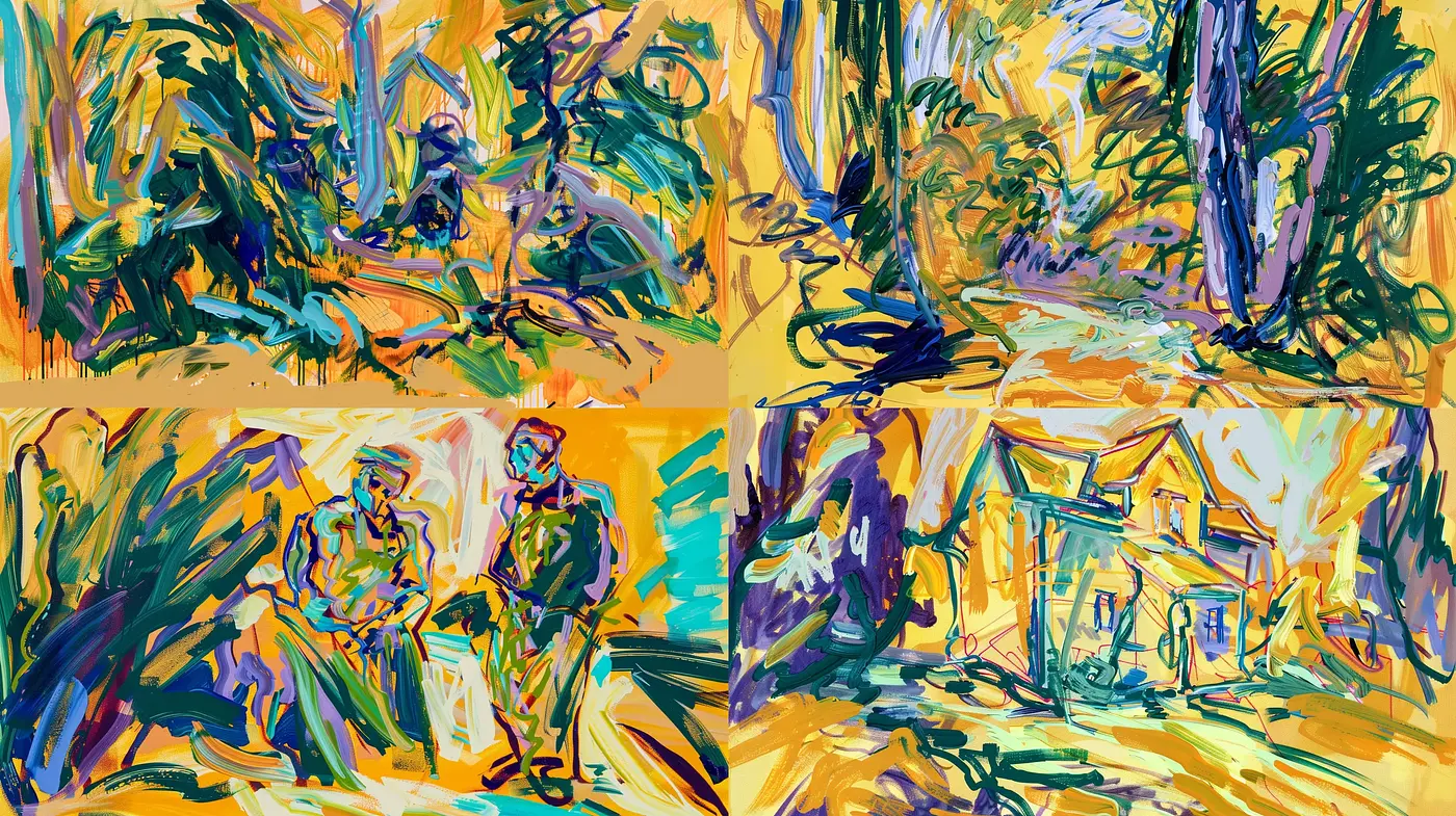 Vibrant Expressionist Brushwork with a Hint of Fauvist Color - Midjourney sref style